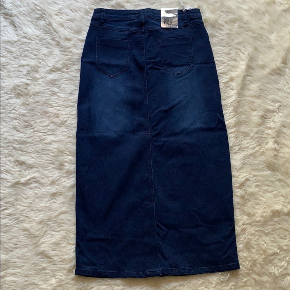 Long jean skirt - Picture 3 of 4